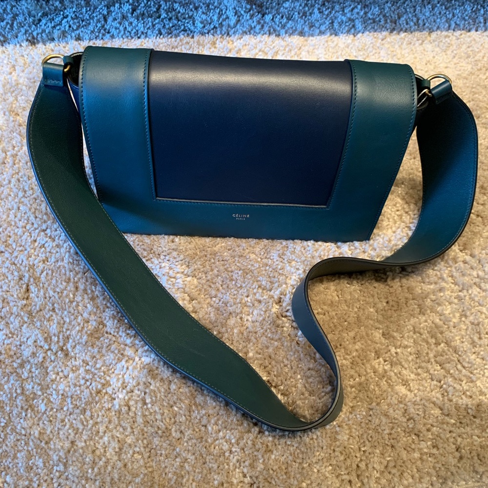 Celine frame green black bag brand new